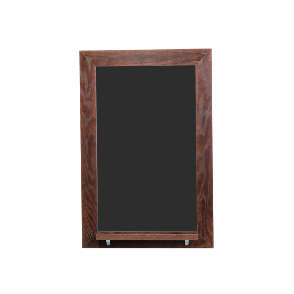 Dark Walnut Wood Frame | Spring Street | Black Lam-Rite Chalkboard | Tray