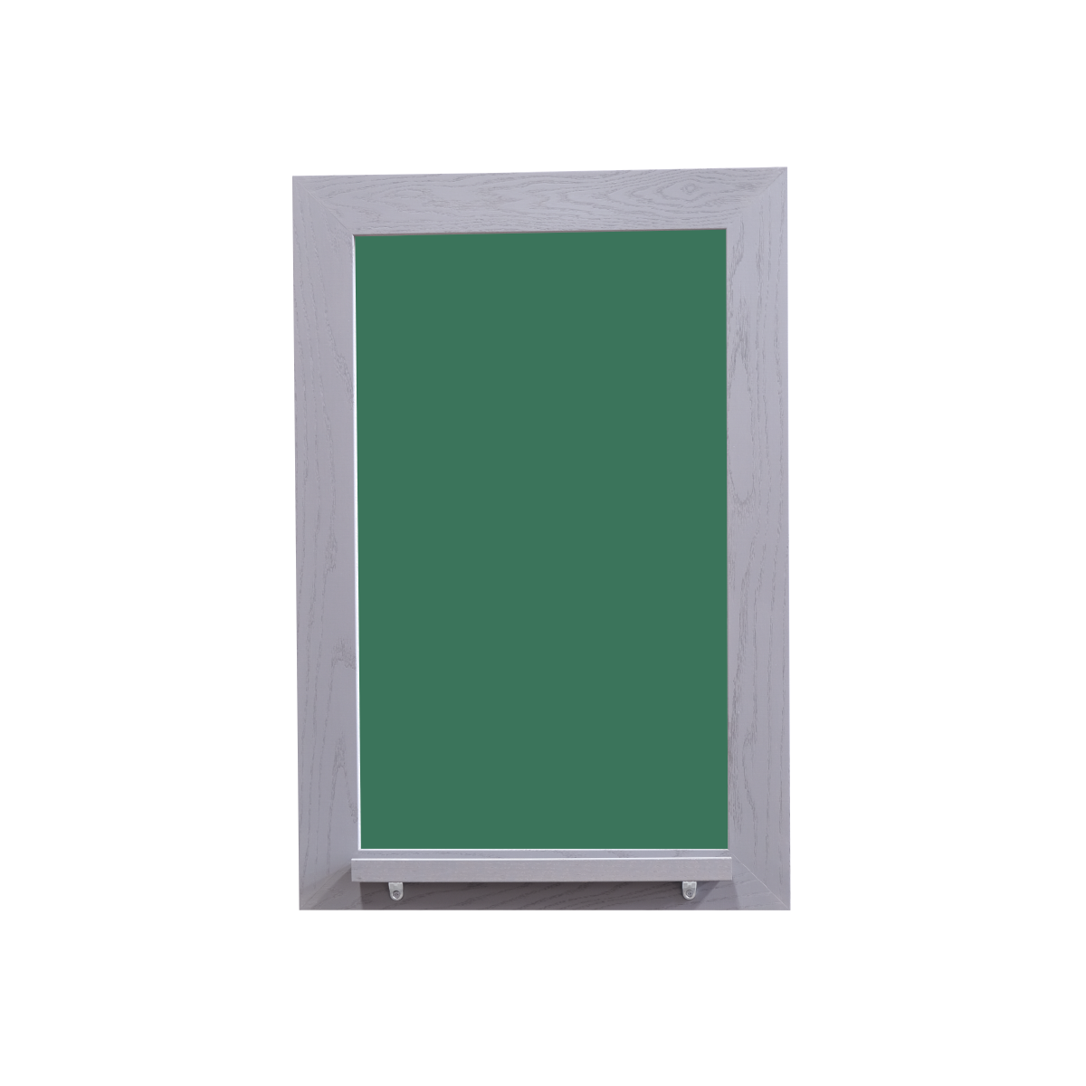 Smoked Gray Wood Frame | Spring Street | Green Ceramic Steel Chalkboard | Tray