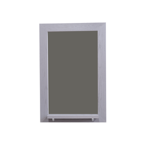 Smoked Gray Wood Frame | Spring Street | Slate Gray Ceramic Steel Chalkboard | Tray