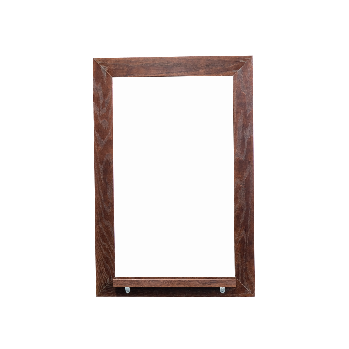 Dark Walnut Wood Frame | Spring Street | Lam-Rite Whiteboard | Tray