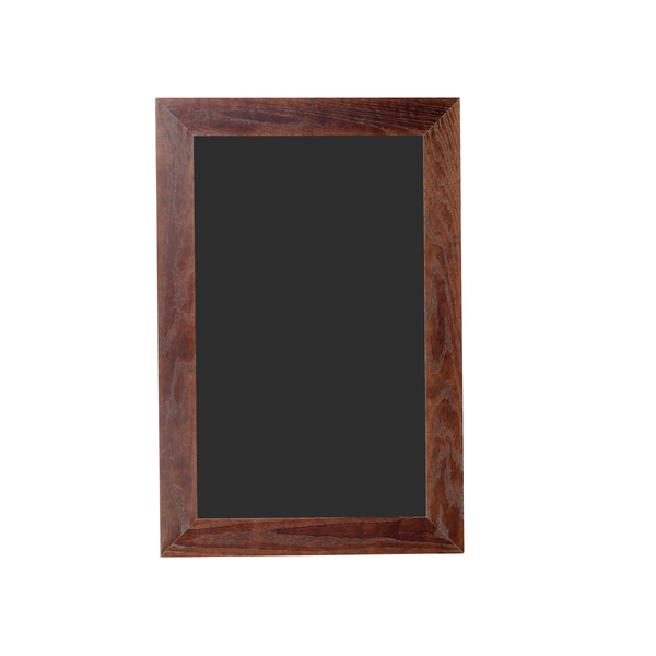 Dark Walnut Wood Frame | Spring Street | Black Lam-Rite Chalkboard | Without Tray