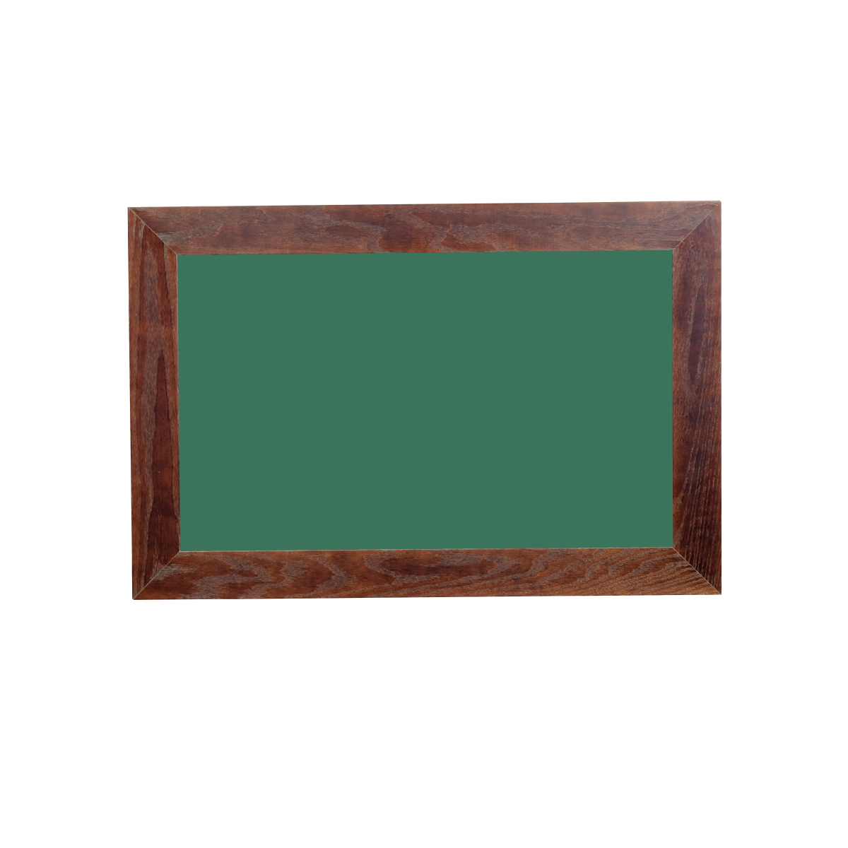 Dark Walnut Wood Frame | Spring Street | Green Lam-Rite Chalkboard | Without Tray