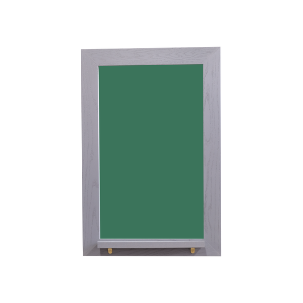 Smoked Gray Wood Frame | Spring Street | Green Lam-Rite Chalkboard | Tray