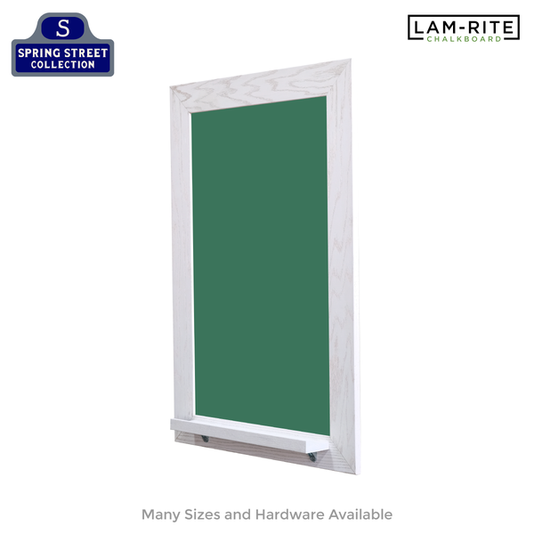 White Oak Wood Frame | Spring Street | Green Lam-Rite Chalkboard | Tray