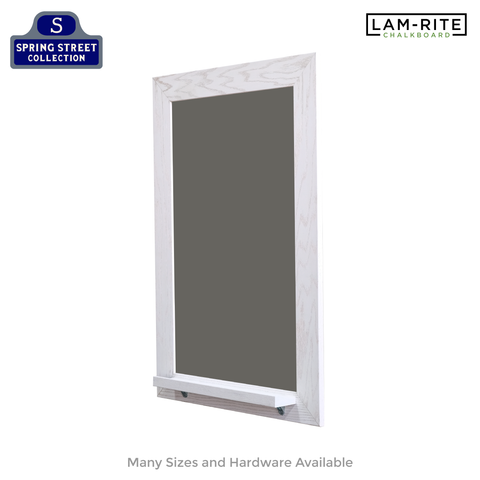 White Oak Wood Frame | Spring Street | Slate Gray Lam-Rite Chalkboard | Tray