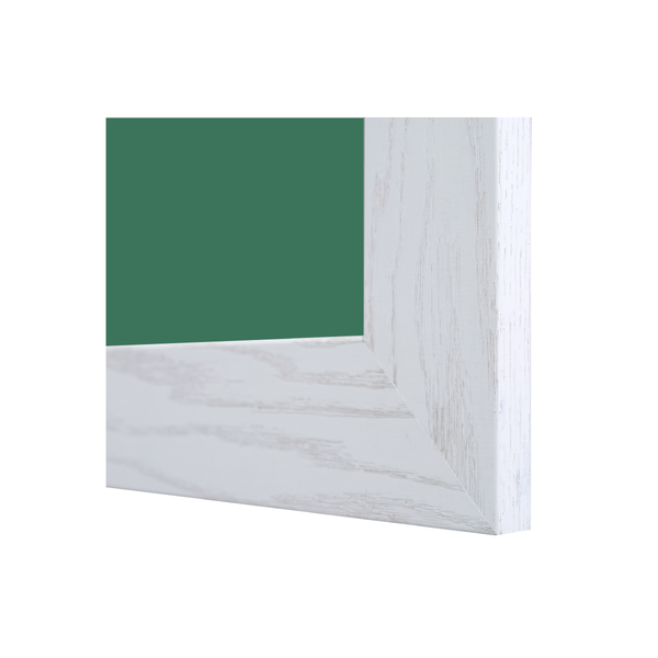 White Oak Wood Frame | Spring Street | Green Ceramic Steel Chalkboard | Without Tray