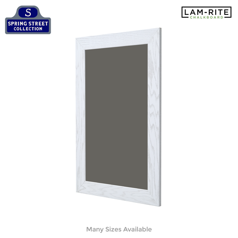 White Oak Wood Frame | Spring Street | Slate Gray Lam-Rite Chalkboard | Without Tray