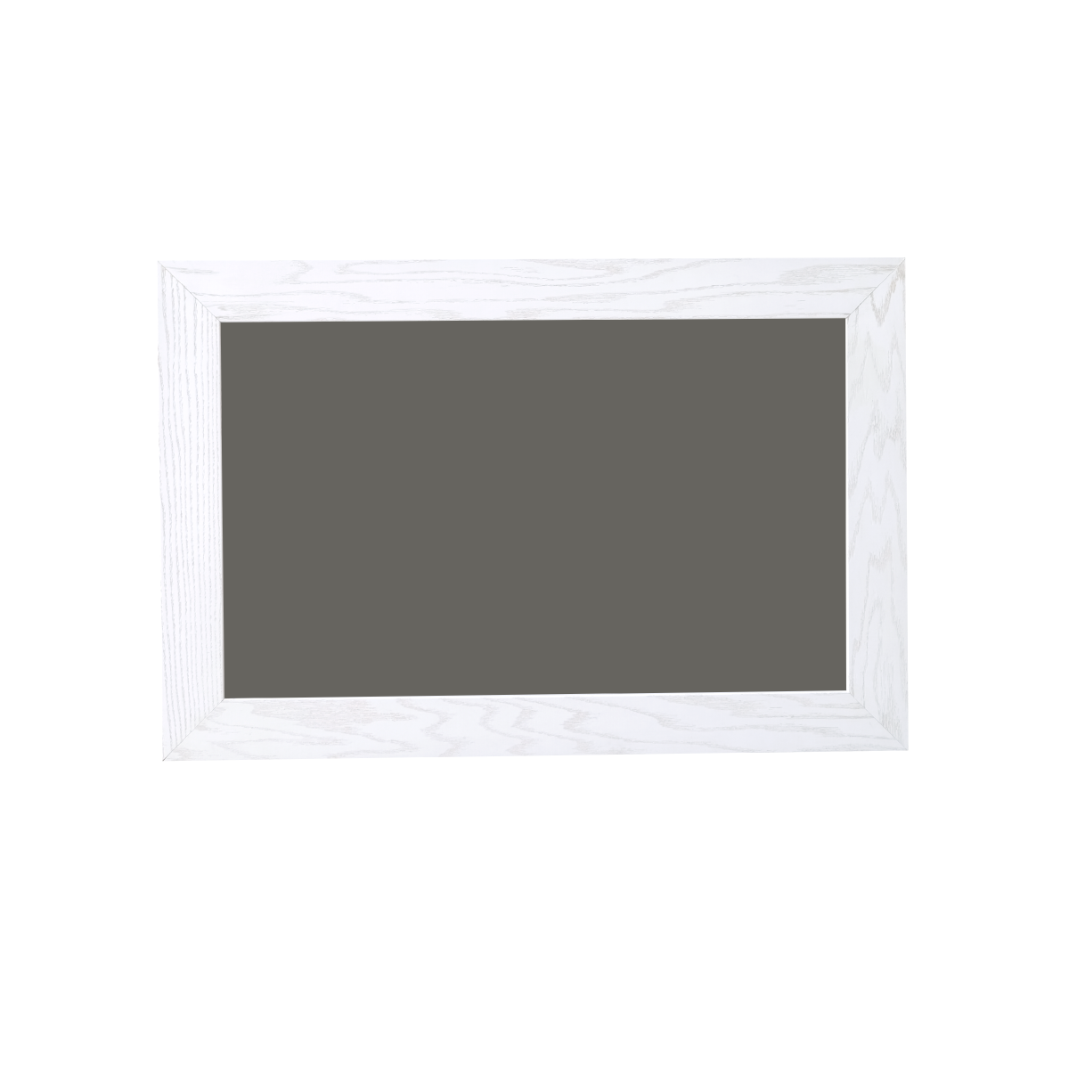 White Oak Wood Frame | Spring Street | Slate Gray Ceramic Steel Chalkboard | Without Tray