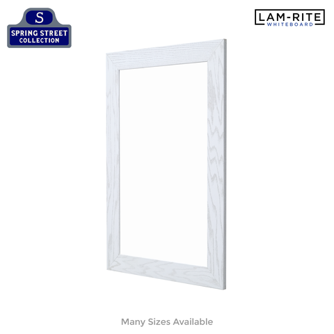 White Oak Wood Frame | Spring Street | Lam-Rite Whiteboard | Without Tray