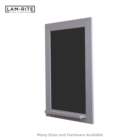 Smoked Gray Wood Frame | Spring Street | Black Lam-Rite Chalkboard | Tray
