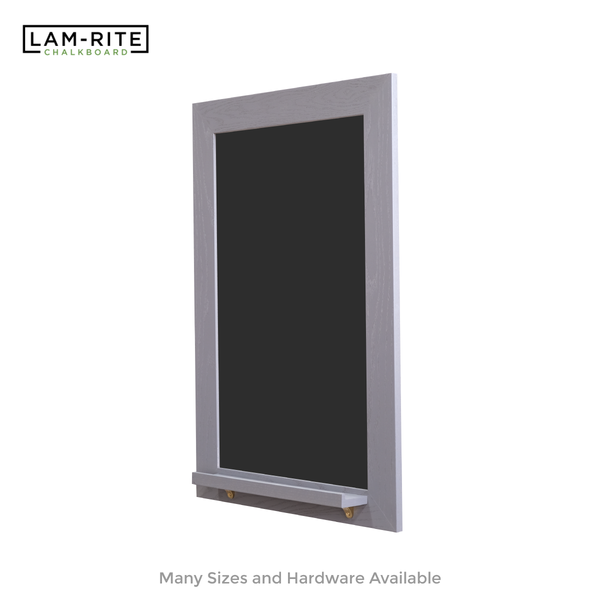 Smoked Gray Wood Frame | Spring Street | Black Lam-Rite Chalkboard | Tray