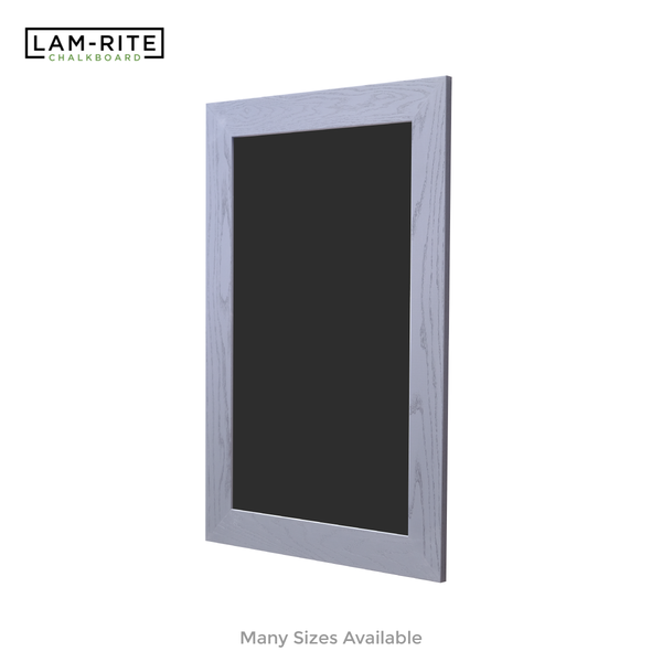 Smoked Gray Wood Frame | Spring Street | Black Lam-Rite Chalkboard | Without Tray