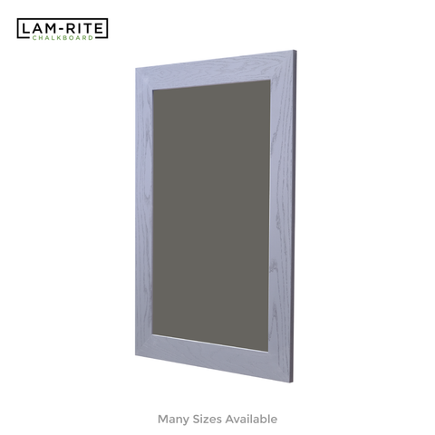 Smoked Gray Wood Frame | Spring Street | Slate Gray Lam-Rite Chalkboard | Without Tray