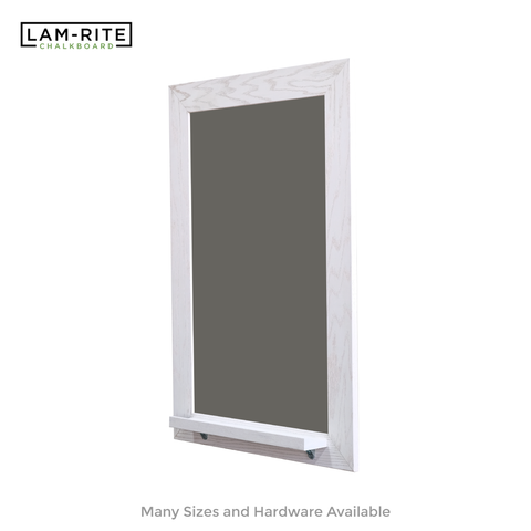 White Oak Wood Frame | Spring Street | Slate Gray Lam-Rite Chalkboard | Tray