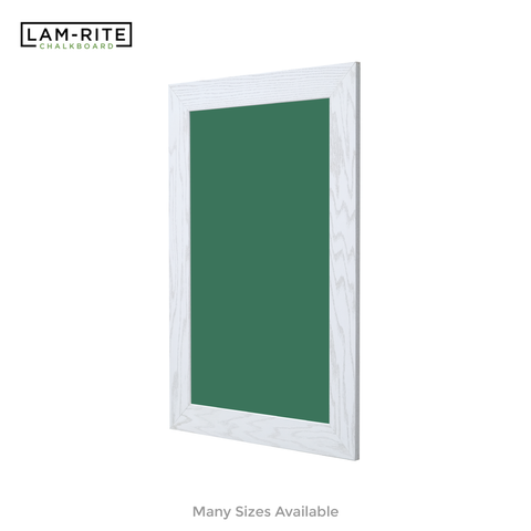 White Oak Wood Frame | Spring Street | Green Lam-Rite Chalkboard | Without Tray