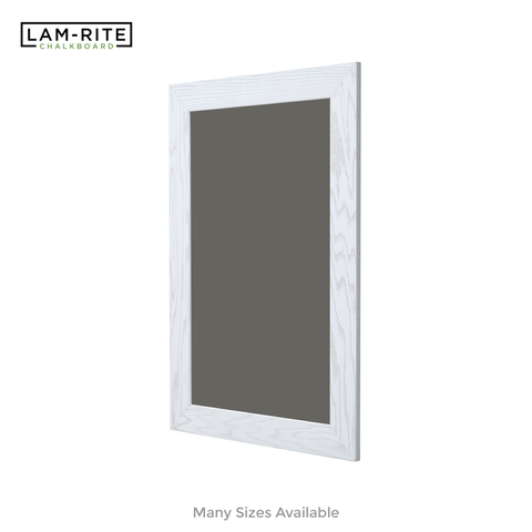White Oak Wood Frame | Spring Street | Slate Gray Lam-Rite Chalkboard | Without Tray