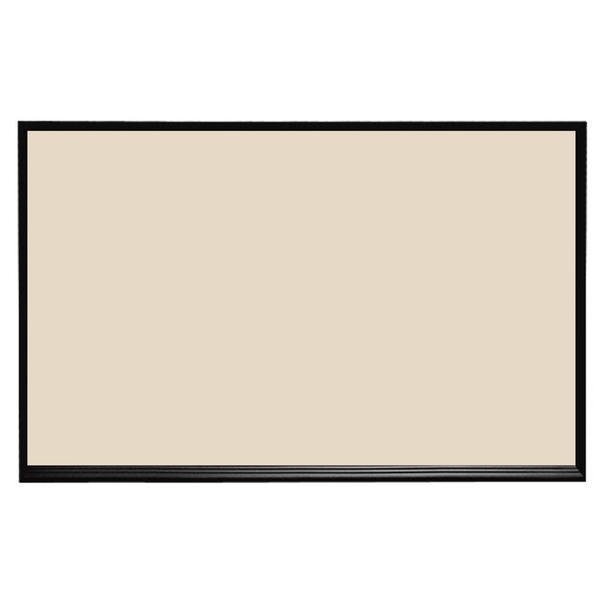 Ebony Aluminum Frame | Almond | Landscape Color-Rite Magnetic Whiteboard