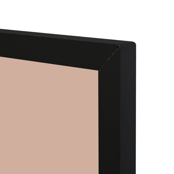 Ebony Aluminum Frame | Blush | Landscape Color-Rite Magnetic Whiteboard