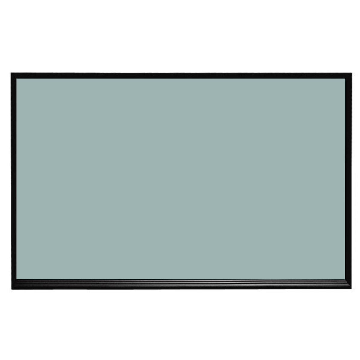 Ebony Aluminum Frame | Glacier | Landscape Color-Rite Magnetic Whiteboard