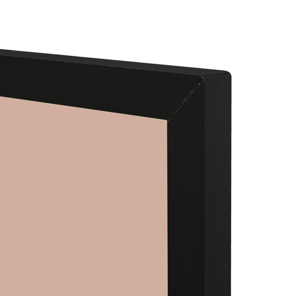 Ebony Aluminum Frame | Blush | Portrait Color-Rite Magnetic Whiteboard