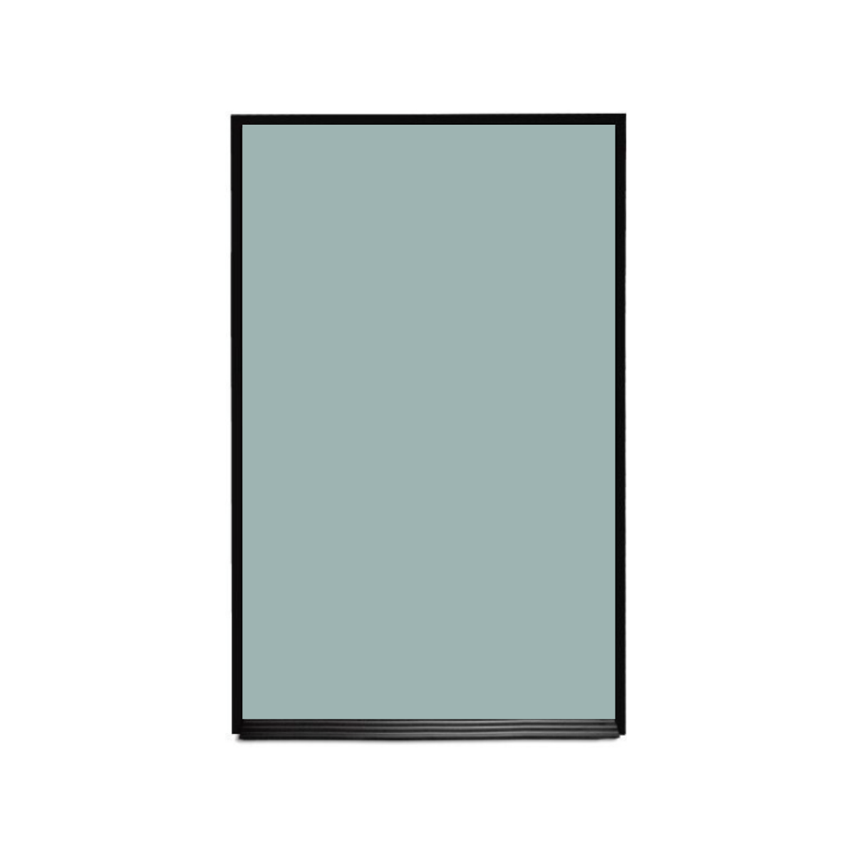 Ebony Aluminum Frame | Glacier | Portrait Color-Rite Magnetic Whiteboard