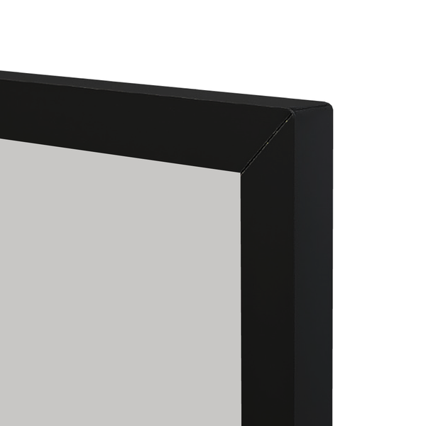 Ebony Aluminum Frame | Silver Star | Landscape Color-Rite Magnetic Whiteboard