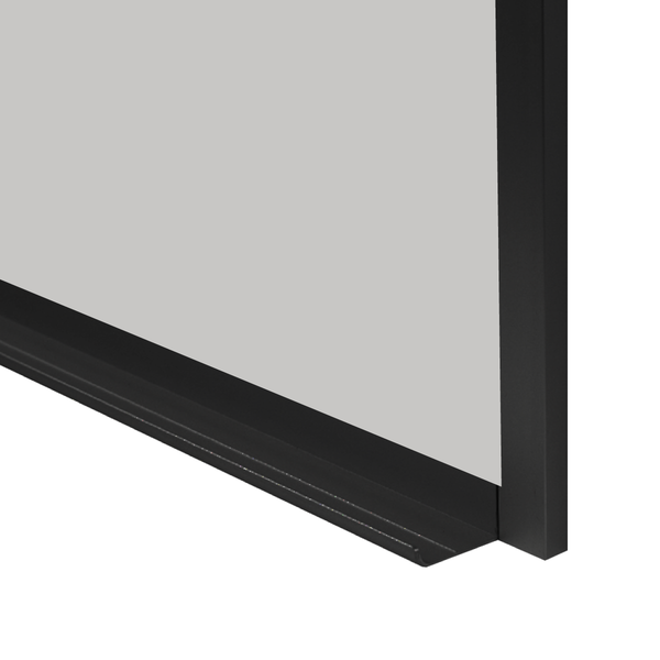 Ebony Aluminum Frame | Silver Star | Landscape Color-Rite Magnetic Whiteboard