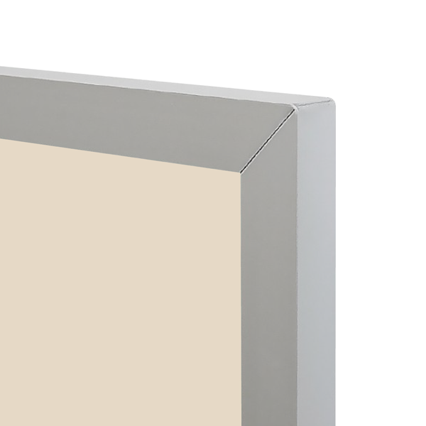 Satin Aluminum Frame | Almond | Landscape Color-Rite Magnetic Whiteboard