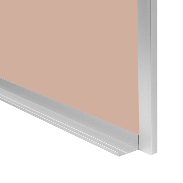 Satin Aluminum Frame | Blush | Landscape Color-Rite Magnetic Whiteboard