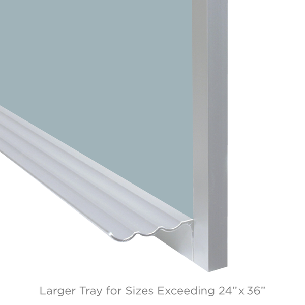 Satin Aluminum Frame | Clearwater | Landscape Color-Rite Magnetic Whiteboard