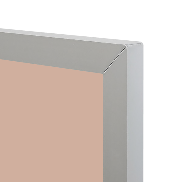 Satin Aluminum Frame | Blush | Portrait Color-Rite Magnetic Whiteboard