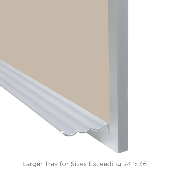 Satin Aluminum Frame | Coastline | Portrait Color-Rite Magnetic Whiteboard