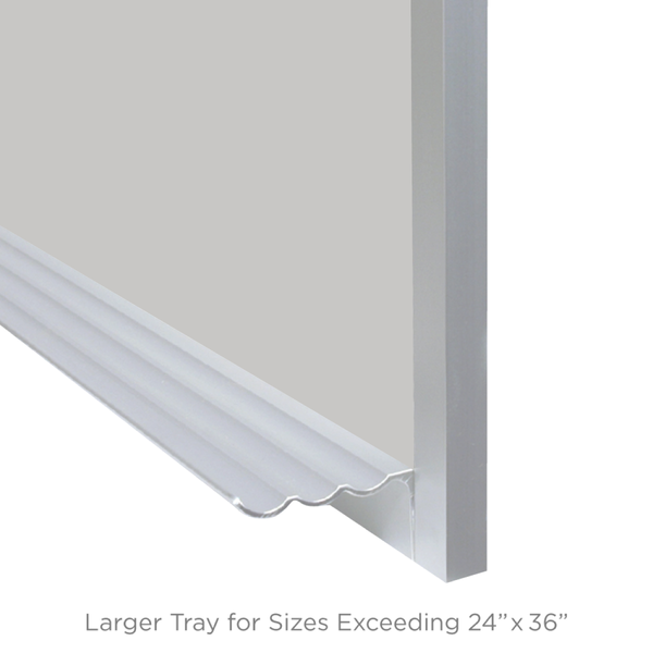 Satin Aluminum Frame | Silver Star | Landscape Color-Rite Magnetic Whiteboard