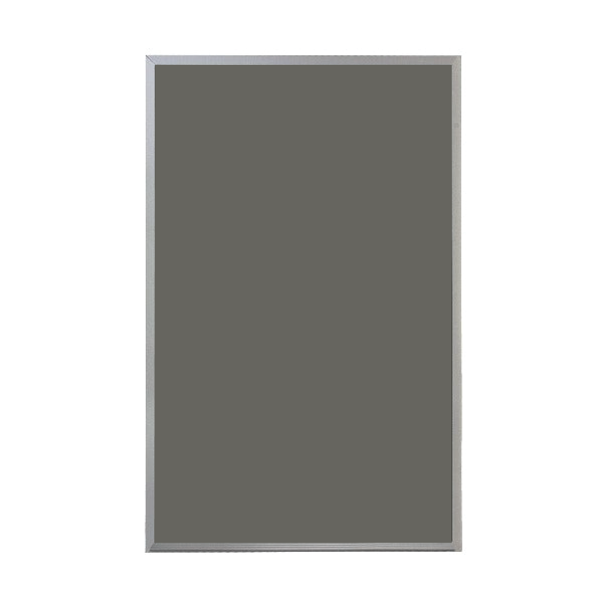 Satin Aluminum Frame | Portrait Slate Gray Ceramic Steel Chalkboard