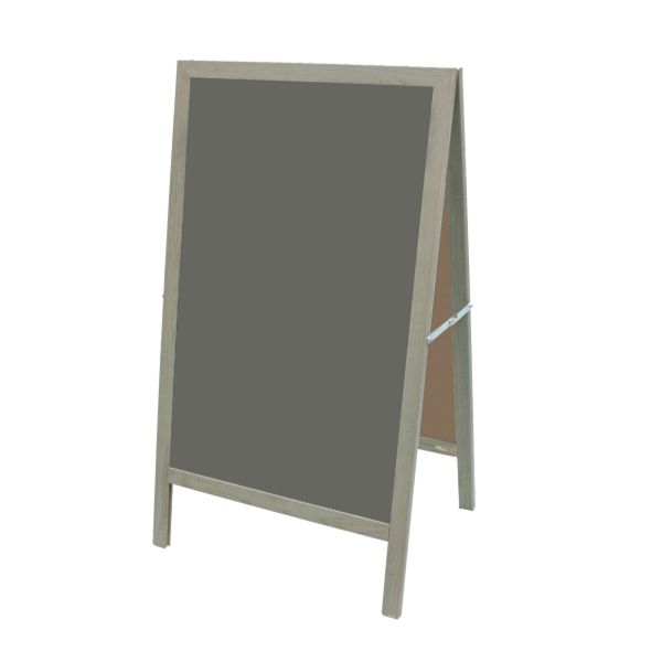 Smoked Gray A-Frame | Slate Gray Ceramic Steel Chalkboard