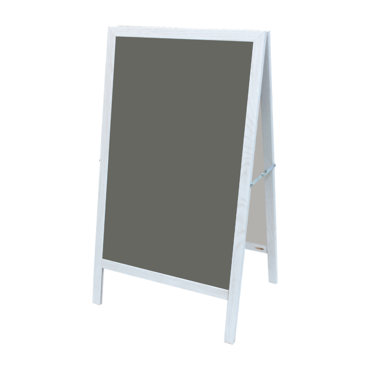 White Oak A-Frame | Slate Gray Ceramic Steel Chalkboard