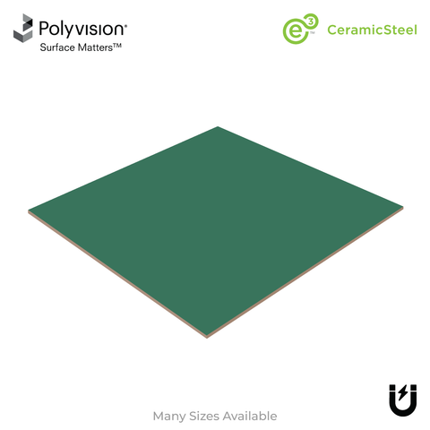 Unframed Panel | Ceramic Steel Green Chalkboard