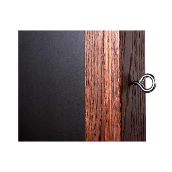 Dark Walnut Wood Frame | Portable Lam-Rite Chalkboard