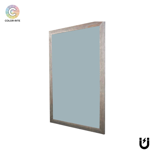 Barnwood Wood Frame | Clearwater | Portrait Color-Rite Magnetic Whiteboard