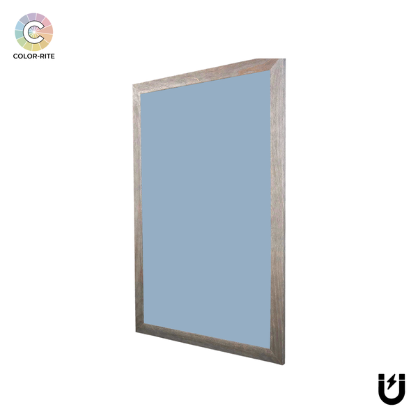 Barnwood Wood Frame | Twililght | Portrait Color-Rite Magnetic Whiteboard