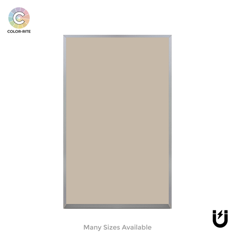 Satin Aluminum Frame | Coastline | Portrait Color-Rite Magnetic Whiteboard