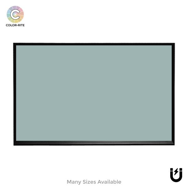 Ebony Aluminum Frame | Glacier | Landscape Color-Rite Magnetic Whiteboard