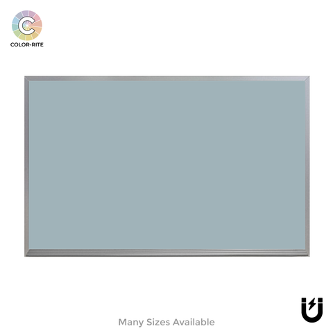 Satin Aluminum Frame | Clearwater | Landscape Color-Rite Magnetic Whiteboard