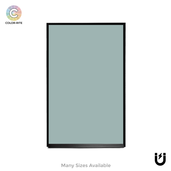 Ebony Aluminum Frame | Glacier | Portrait Color-Rite Magnetic Whiteboard