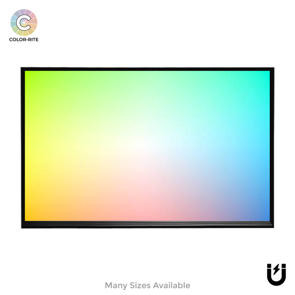 Ebony Aluminum Frame | Custom Colored | Landscape Color-Rite Magnetic Whiteboard