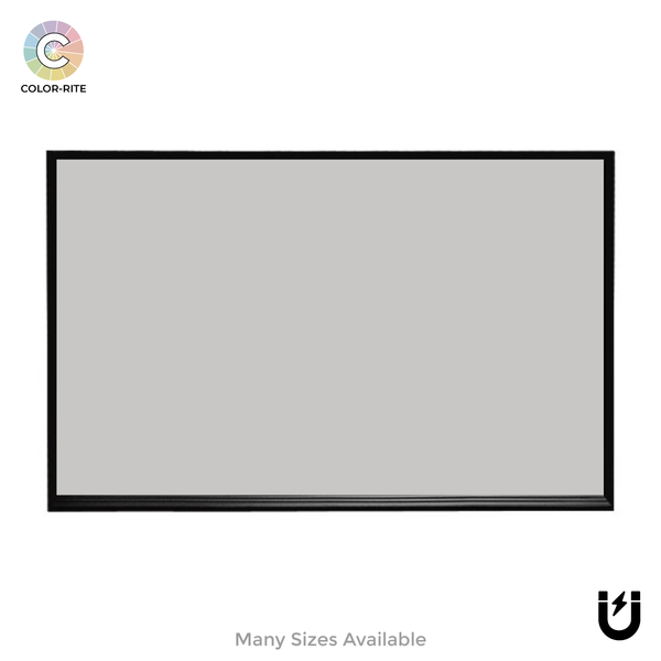 Ebony Aluminum Frame | Silver Star | Landscape Color-Rite Magnetic Whiteboard