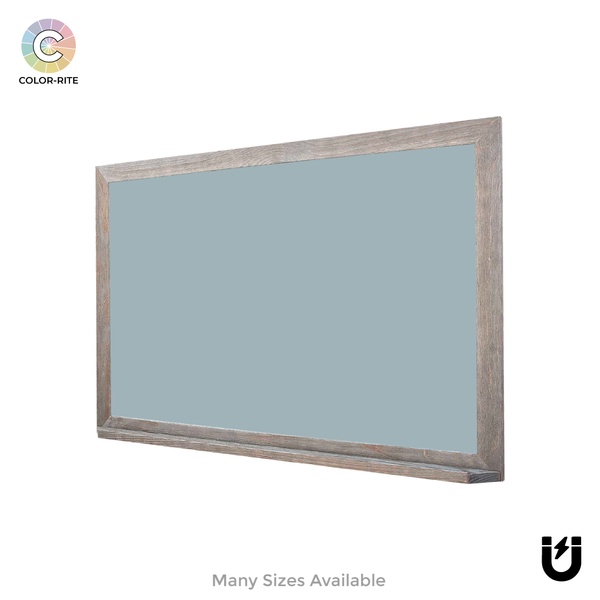 Barnwood Wood Frame | Clearwater | Landscape Color-Rite Magnetic Whiteboard