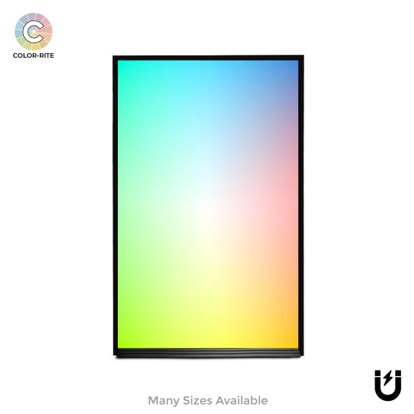 Ebony Aluminum Frame | Custom Colored | Portrait Color-Rite Magnetic Whiteboard
