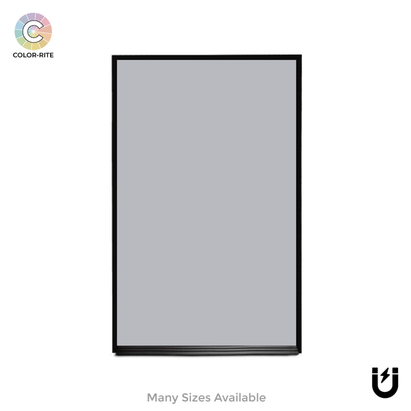 Ebony Aluminum Frame | Rain | Portrait Ceramic Steel Color-Rite Whiteboard