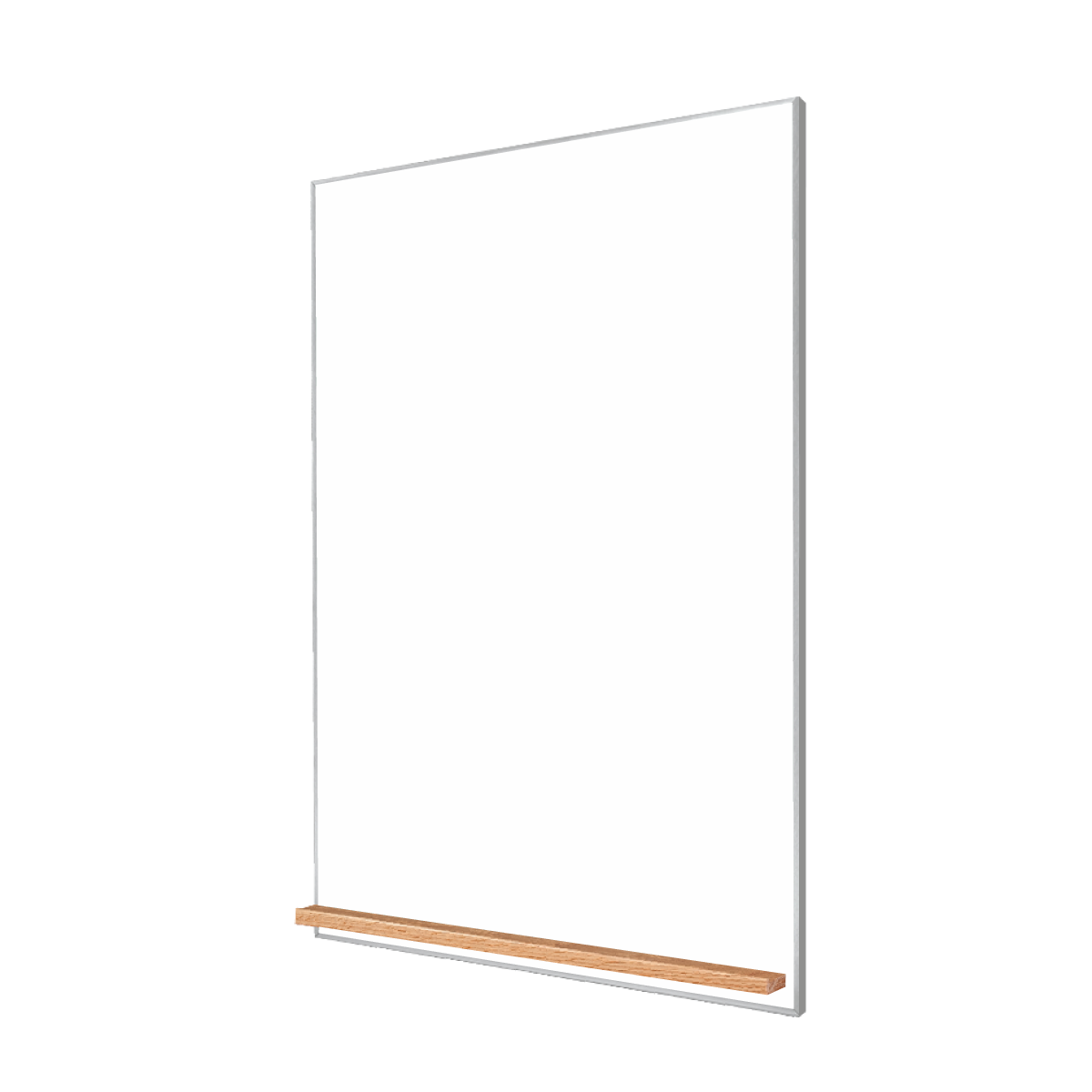 The Satin Minimalist Wood | Portrait Ceramic Steel Whiteboard
